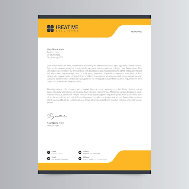 Corporate Letterhead Template