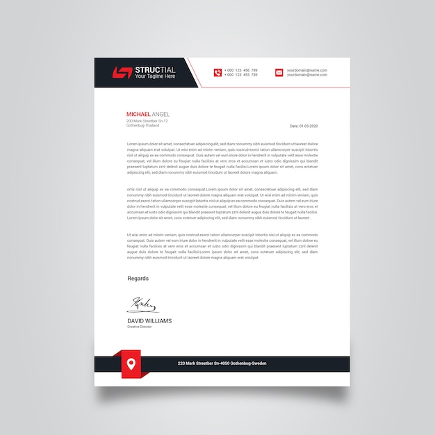 Corporate letterhead