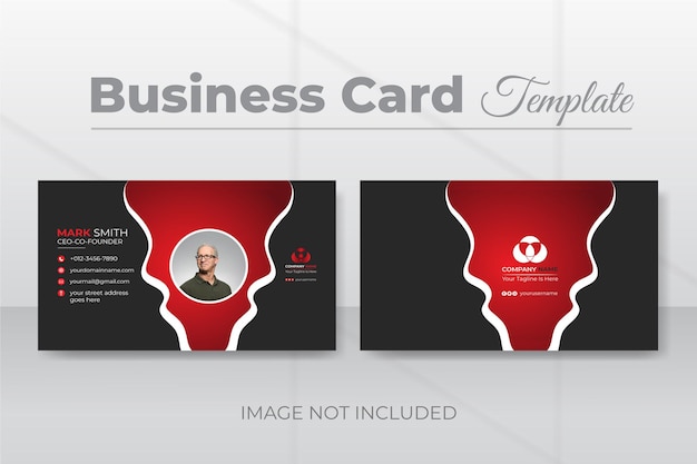 Корпоративный и роскошный дизайн визитной карточки