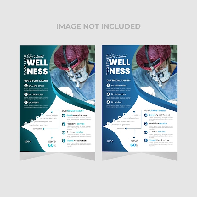 corporate medical flyer design template