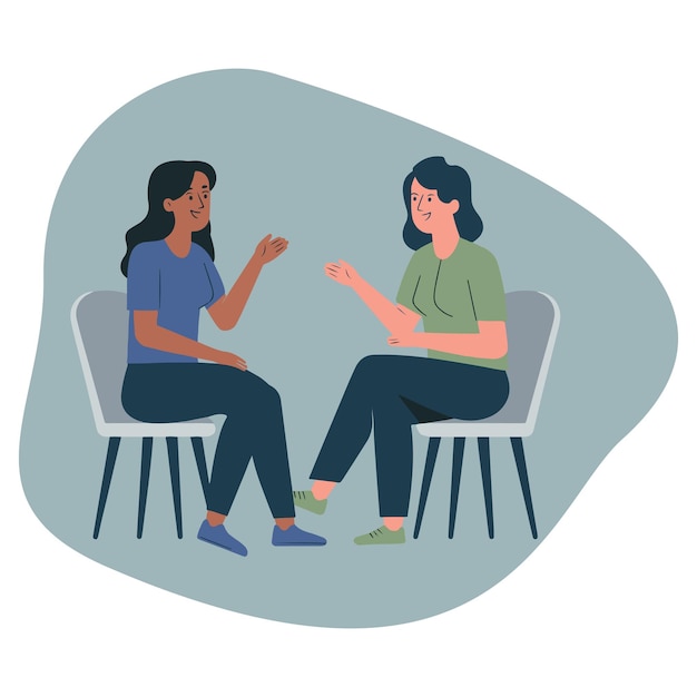 Corporate Meeting Concept met twee professionele vrouwen