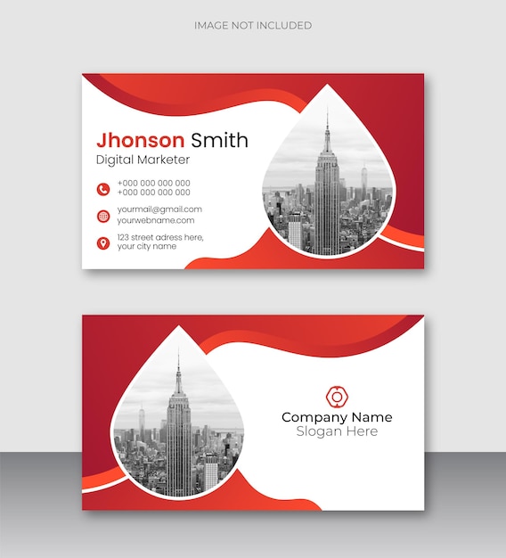 Corporate minimal modern Business card design template