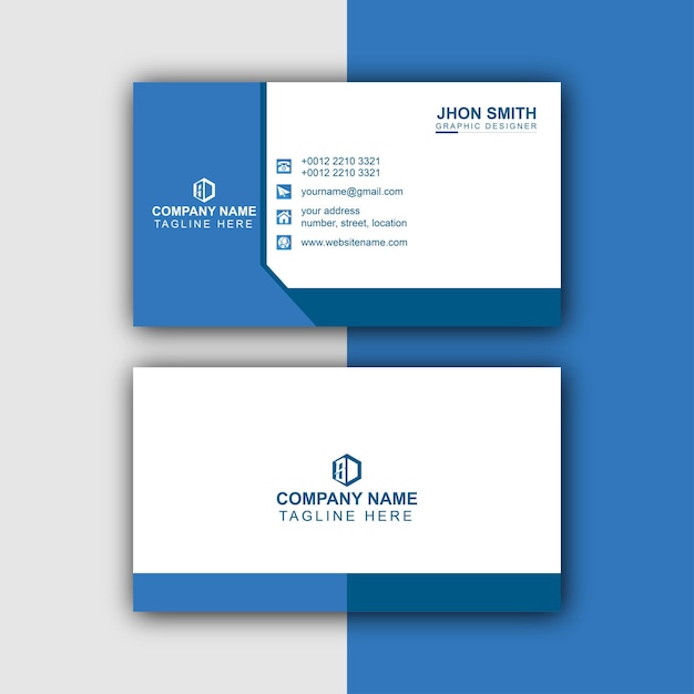 corporate minimalist business card