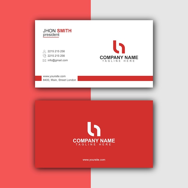 corporate minimalist business card