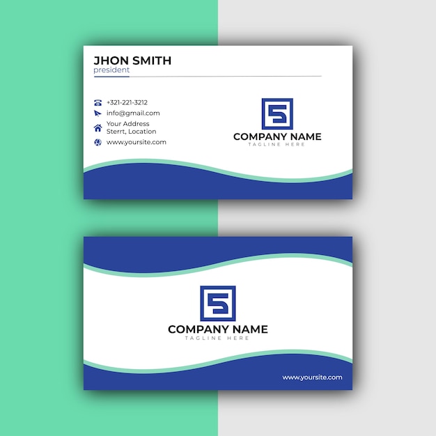 Corporate minimalist business card