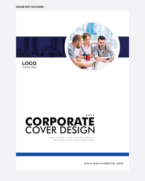 Vector corporate modern annual report business flyer template design vector