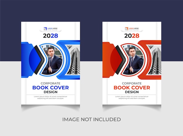 Corporate modern book cover design template