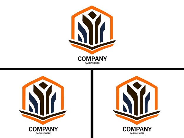 ベクトル 企業の近代的な建物の不動産ロゴ デザイン テンプレート