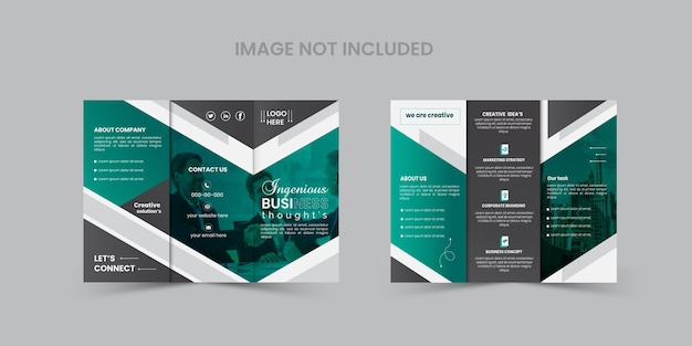 Vector corporate modern business brochure design template