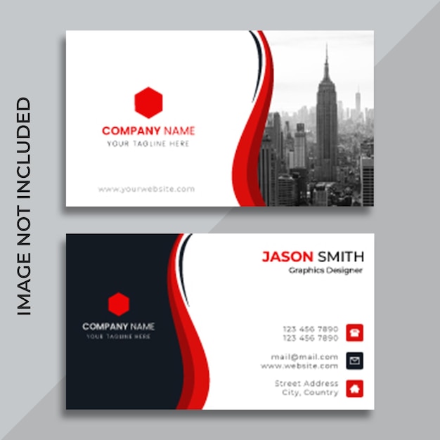 Corporate and modern business card template