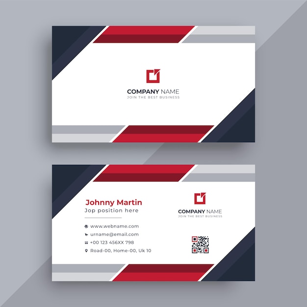 Corporate modern business card template