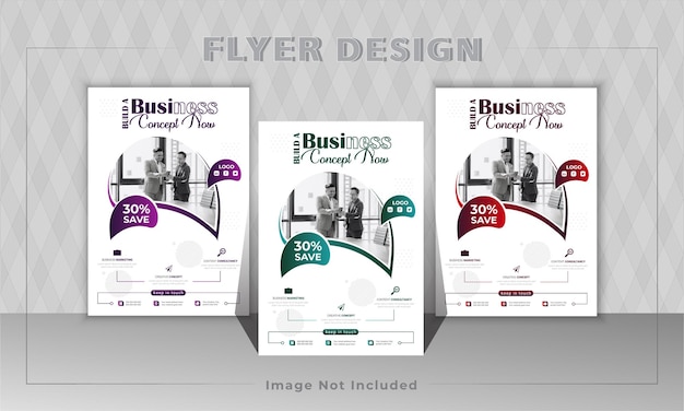 corporate and modern business flyer template