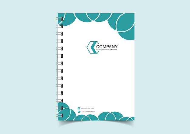 Corporate modern business Notebook cover template