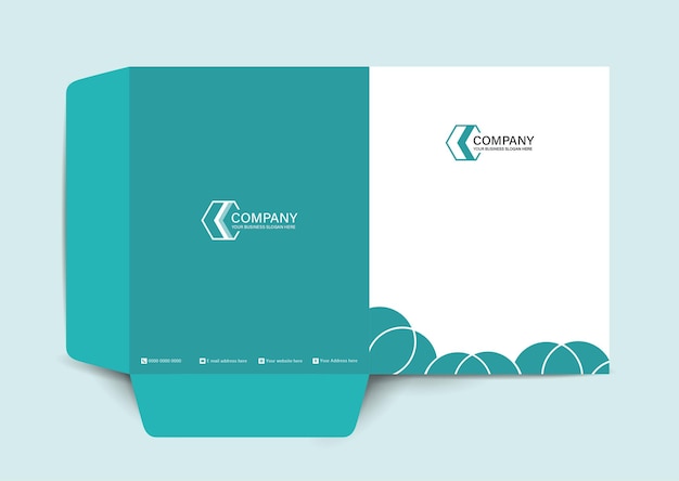 Corporate modern business Presentation folder template