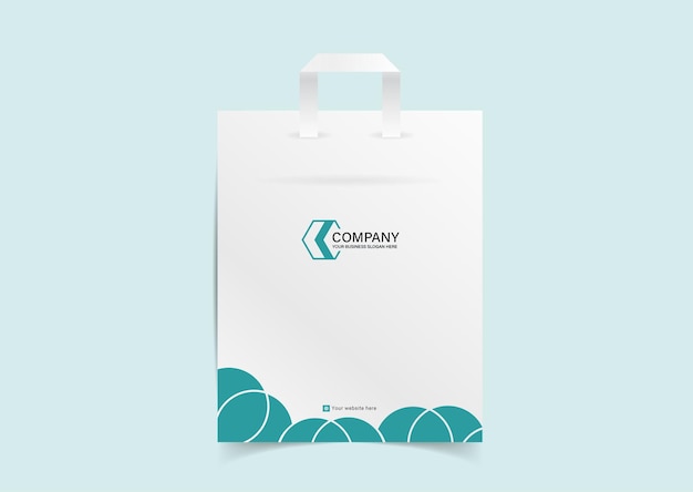 Corporate modern business Shopping bag template