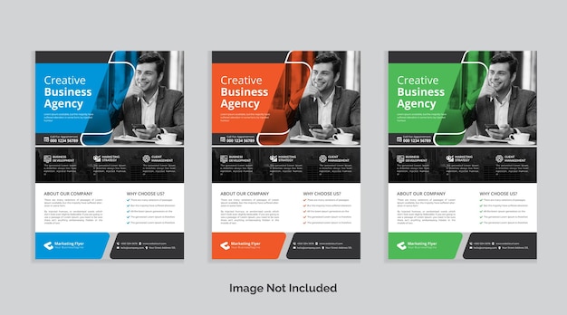 Corporate modern creative business flyer template design