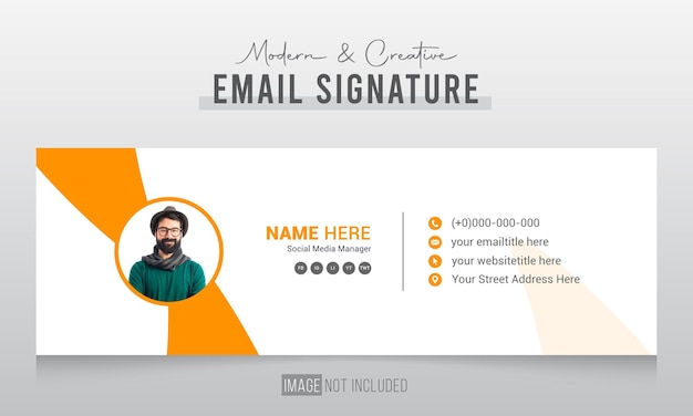 Corporate Modern and Creative Email Signature Design Template