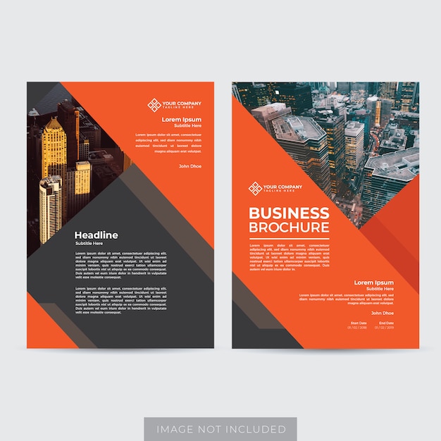 Corporate Modern Flyer Layout Template Vector