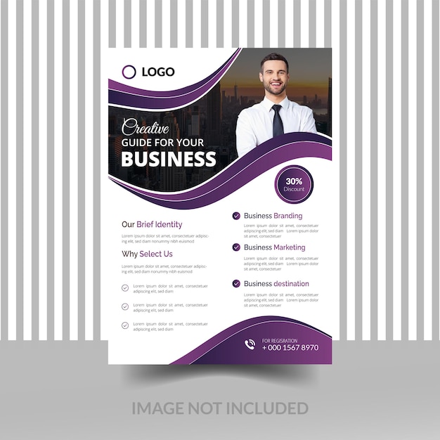 corporate Modern Flyer vector template design