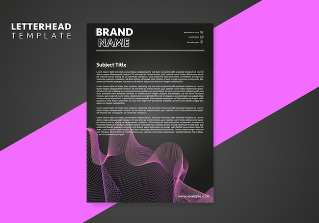 Corporate modern letterhead design template. creative modern letter head design template