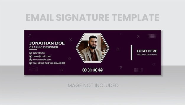 Corporate Modern And Professional Email Signature Template