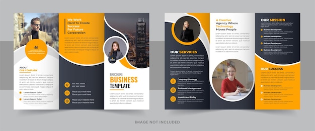 Corporate modern professional trifold brochure