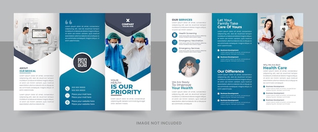 Corporate modern professional trifold brochure