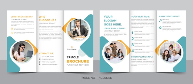 Corporate modern professional trifold brochure