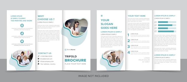 Corporate modern and professional trifold brochure