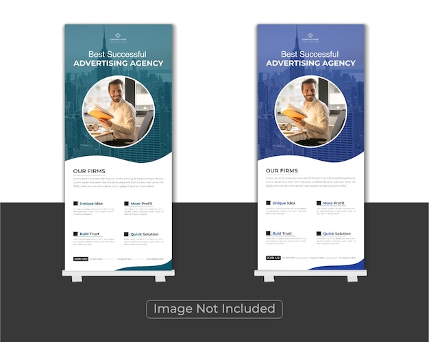 Corporate Modern Roll Up Banner Template of Pull Up Banner Design