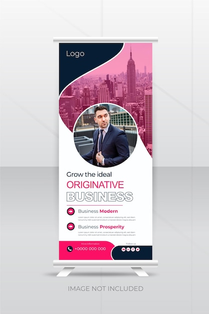 Corporate modern rollup banner template