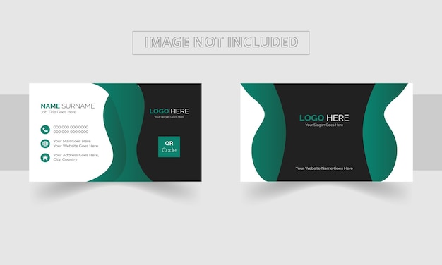 corporate modern vector business card design template