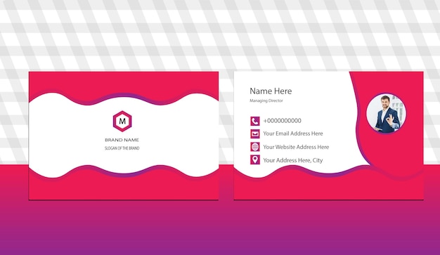 corporate name card modern business card design