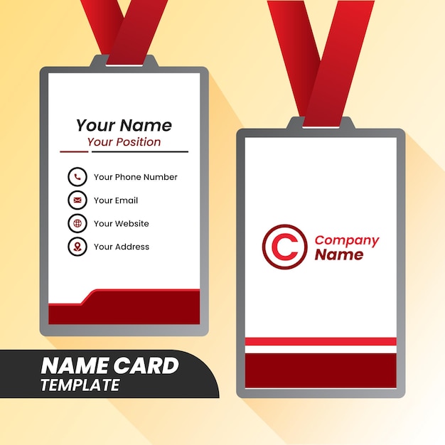 Corporate name cards templates modern name cards name card layout