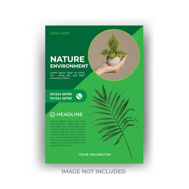 corporate nature flyer template nature flyer design template