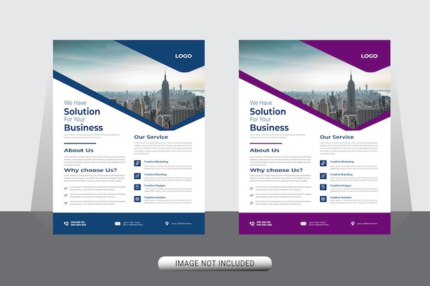 corporate new business flyer template design