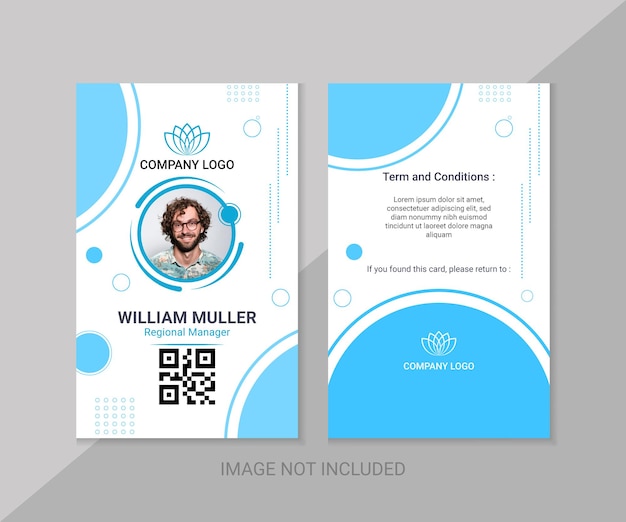 Corporate office id card template