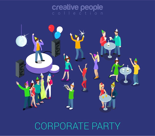 Corporate party holiday event team building