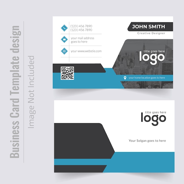 Vector corporate personal business card design