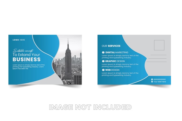 Corporate Post Card Design Template