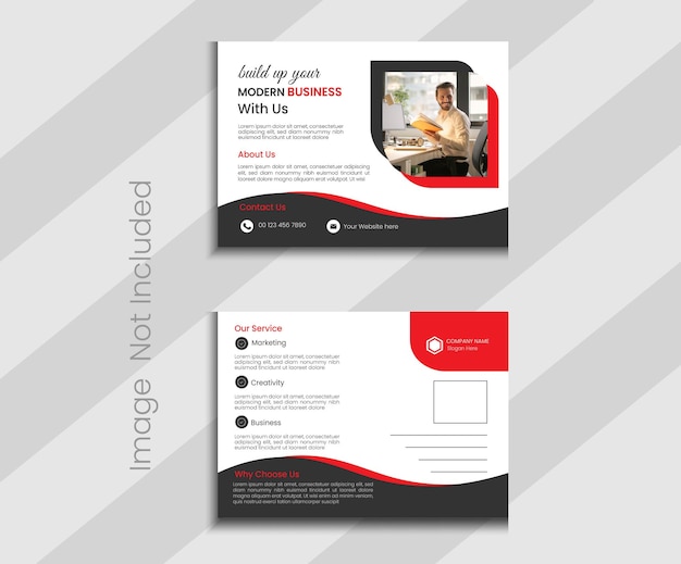 corporate postcard design template