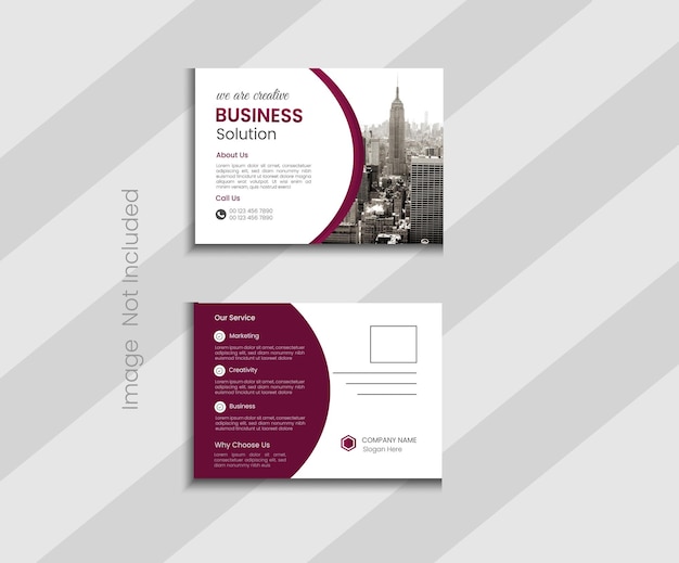 corporate postcard design template