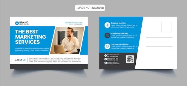 corporate postcard design template