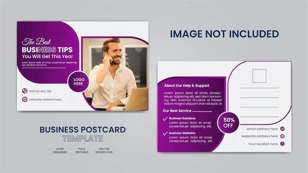 Corporate Postcard design template