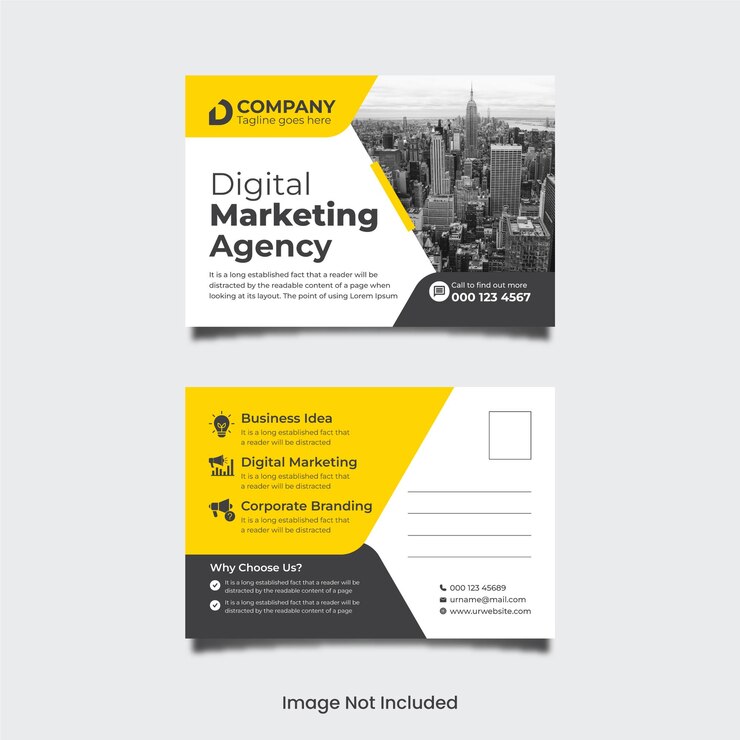corporate postcard template