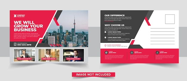 Corporate postcard template