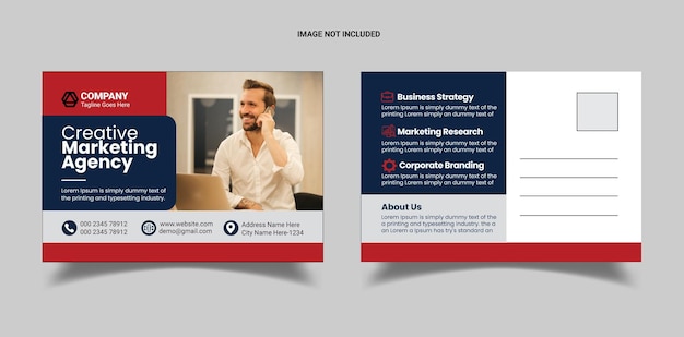 Corporate postcard template