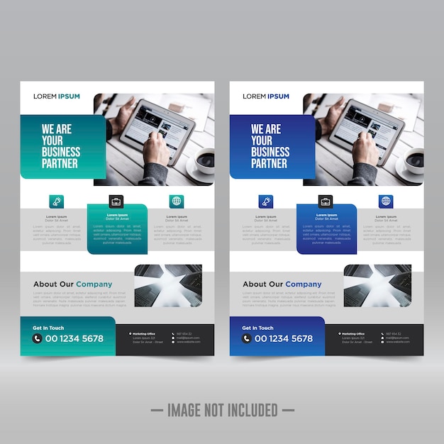 Corporate poster flyer design template