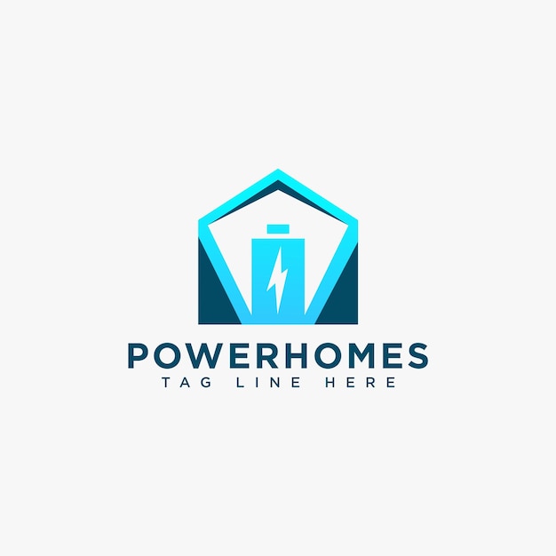 Corporate power home logo design template