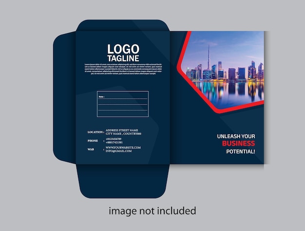 Corporate Presentation Folder Design.